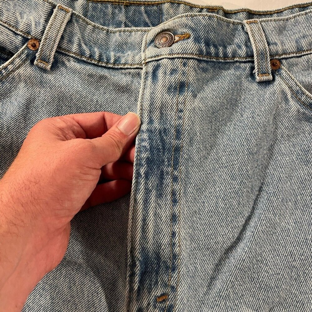 VINTAGE Levis Jeans Men 38x30 Blue 560 Loose Tapered 1990s 90s Orange Tab Grunge - Picture 8 of 16